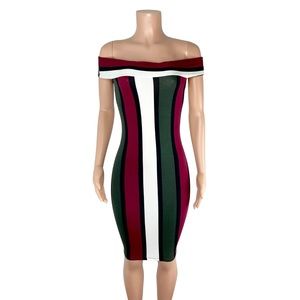 Stripe Me Down Bodycon Dress